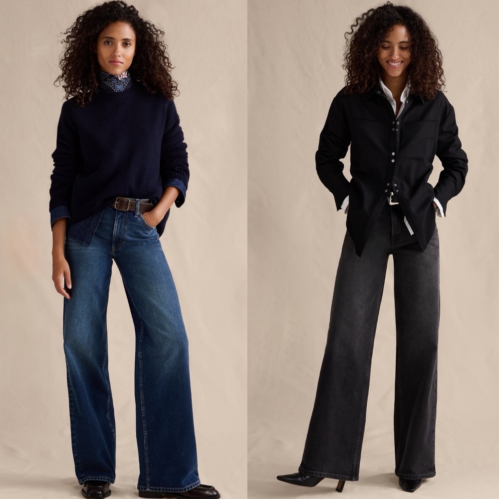 ✨BR Icon Classic Wide Leg Jean 26P - 2 pairs✨